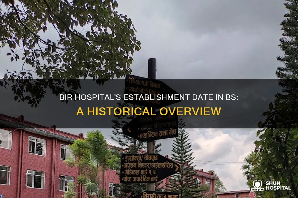 when was bir hospital established in bs full date