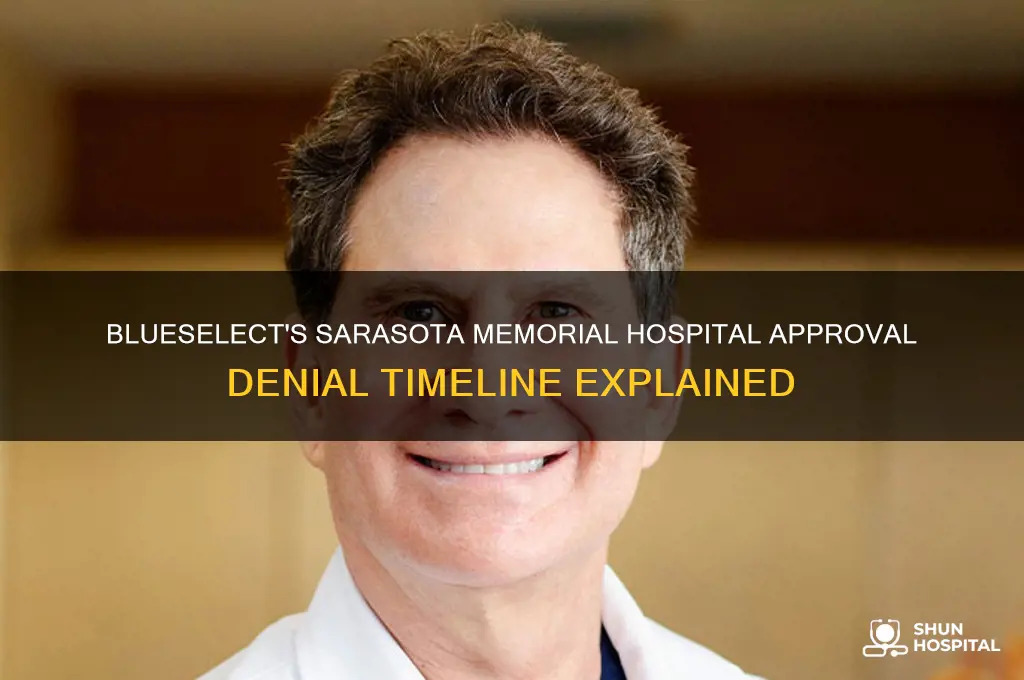 when was blueselect not approved for sarasota memorial hospital