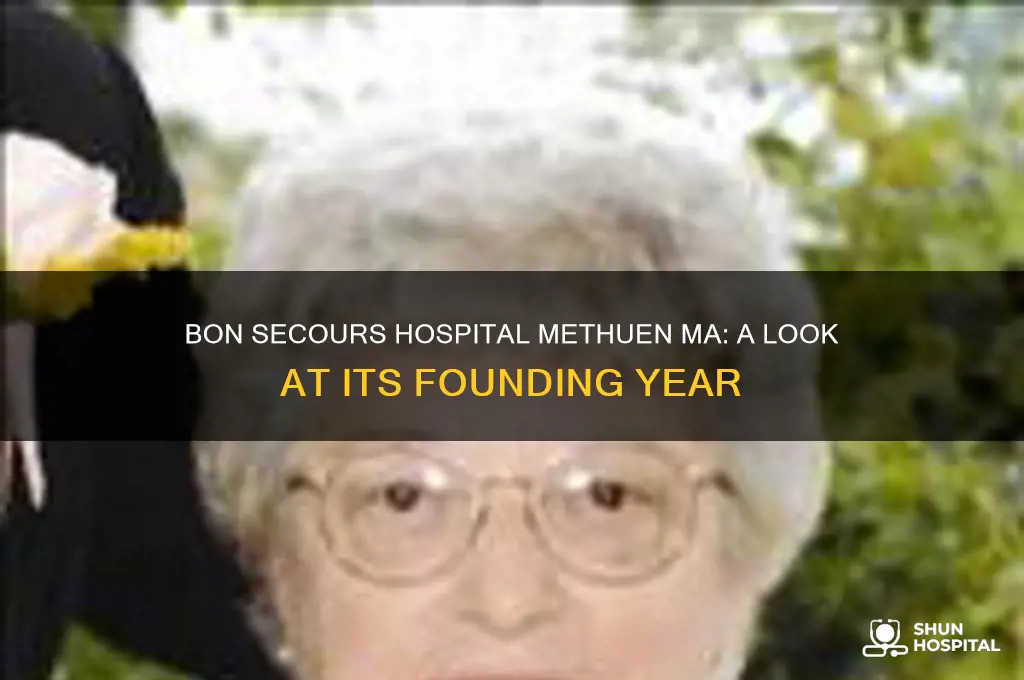 when was bon secours hospital in methuen ma started