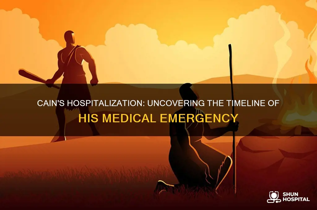 when was cain hospitalized