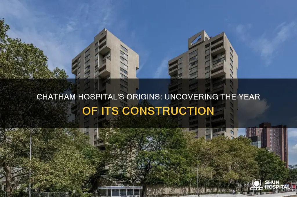 when was chatham hospital build
