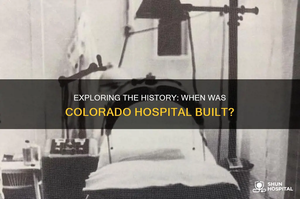 when was colorado hospital built