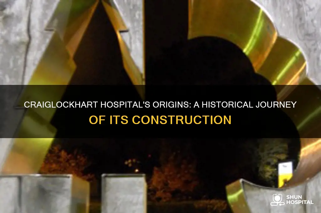 when was craiglockhart hospital built