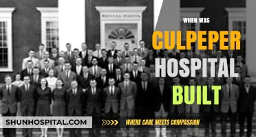 Culpeper Hospital's Origins: A Historical Journey of Its Construction