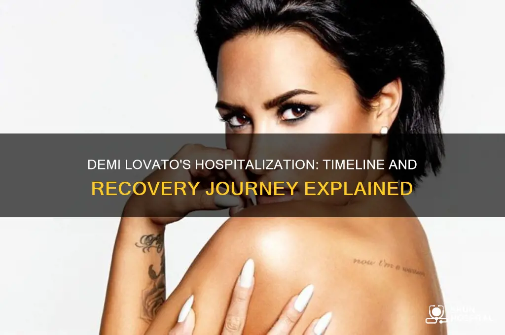 when was demi lovato hospitalized