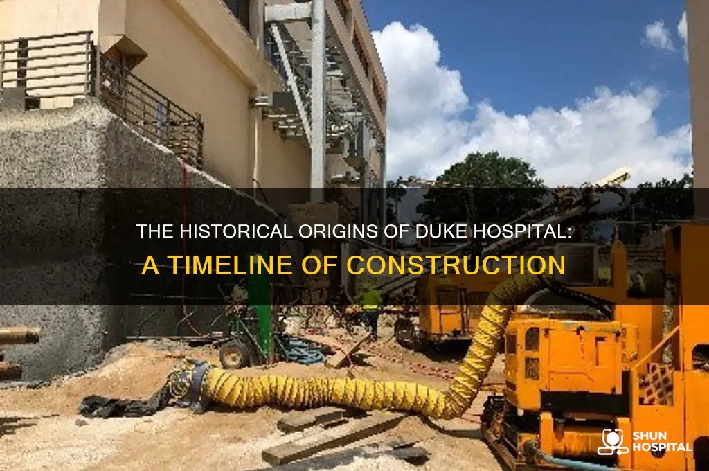 when was duke hospital built
