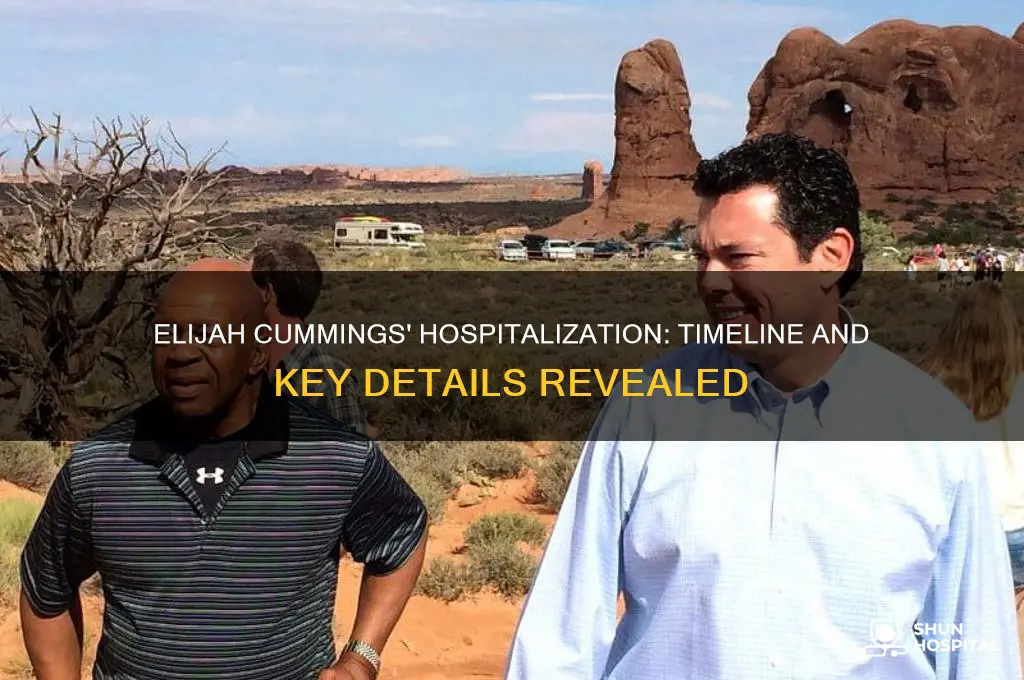 when was elijah cummings hospitalized