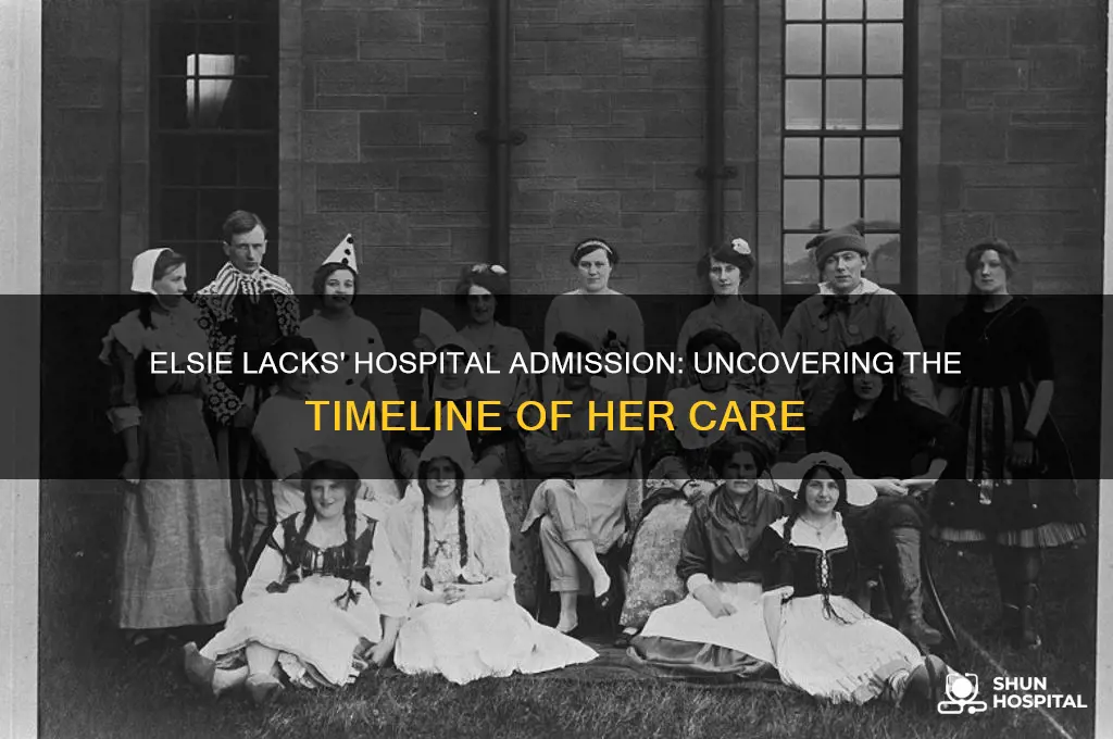 when was elsie lacks admitted to hospital