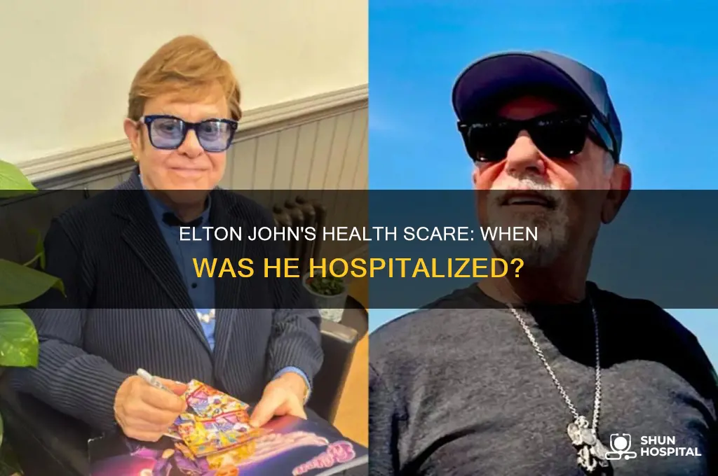 when was elton john hospitalized