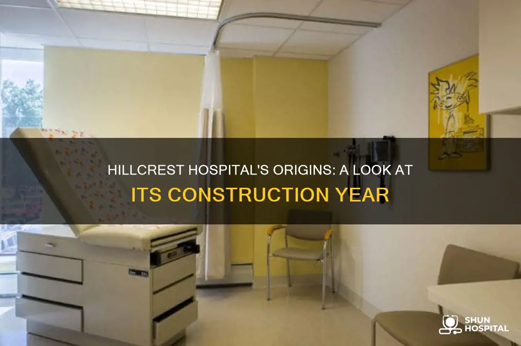 when was hillcrest hospital built