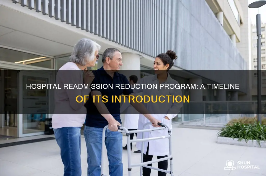 when was hospital readmission reduction program introduced