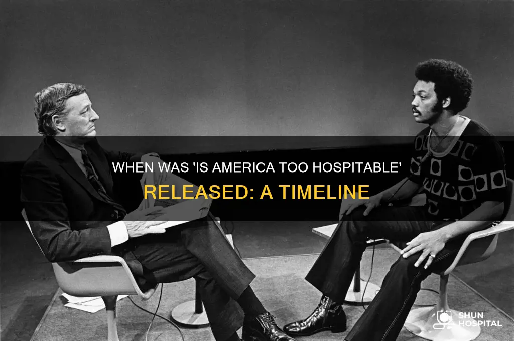 when was is america too hospitable release