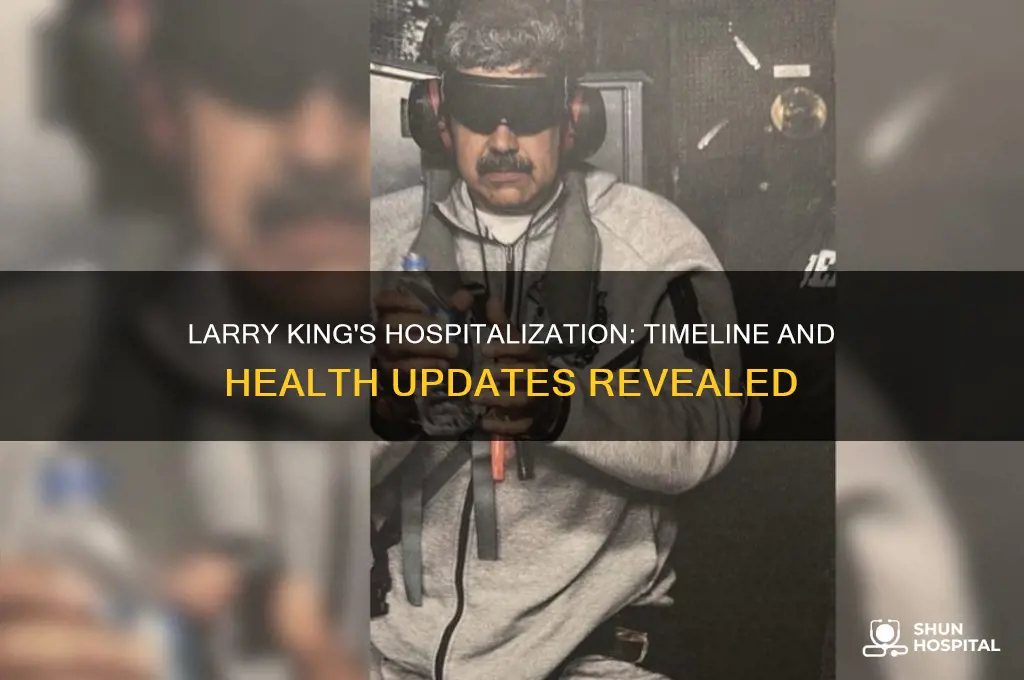 when was larry king hospitalized