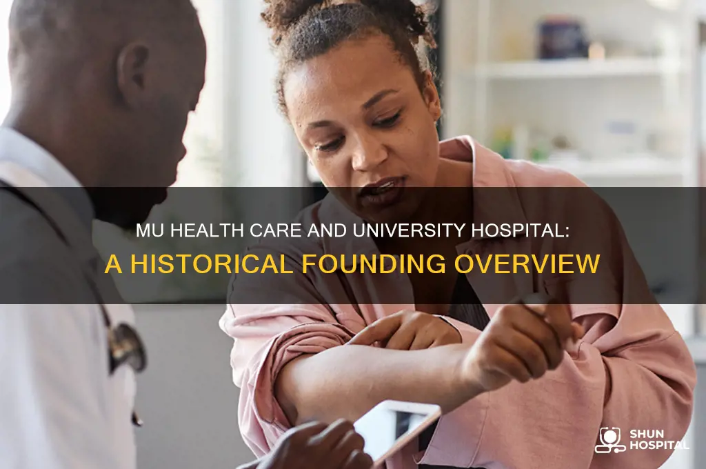 when was mu health care and university hospital founded