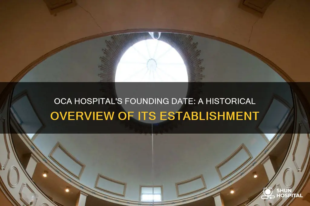 when was oca hospital founded