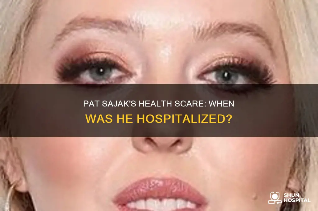 when was pat sajak hospitalized