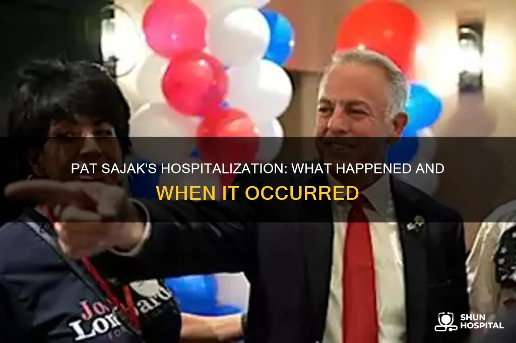when was pat sajak in the hospital