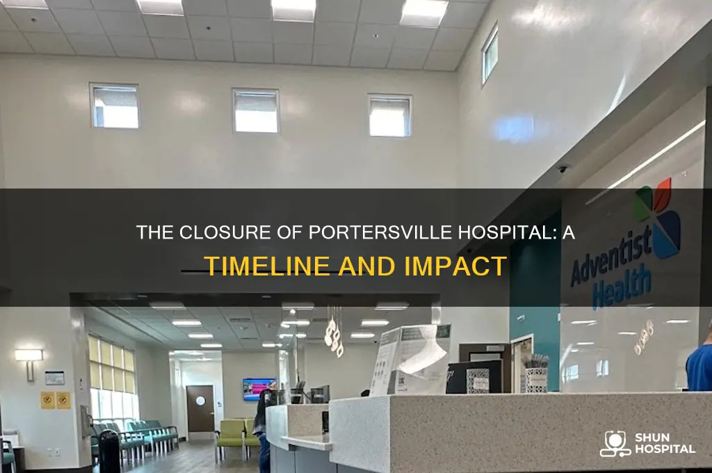 when was portersville hospital closed