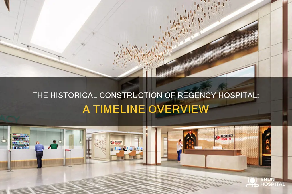 when was regency hospital built