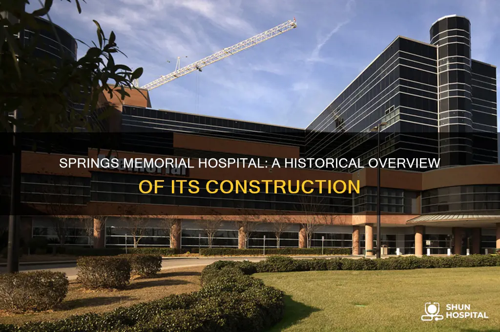 when was springs memorial hospital in lancaster south carolina built