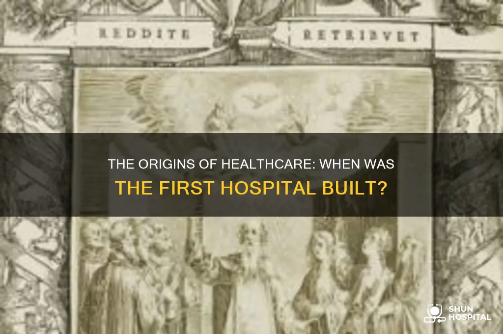 when was the first hospital built ever