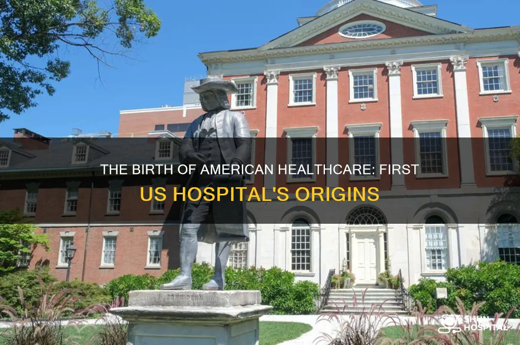when was the first hospital built in the us