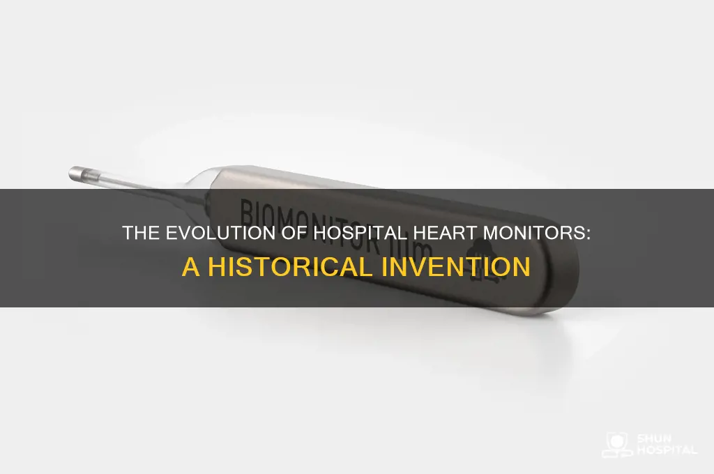 when was the hospital heart monitor invented
