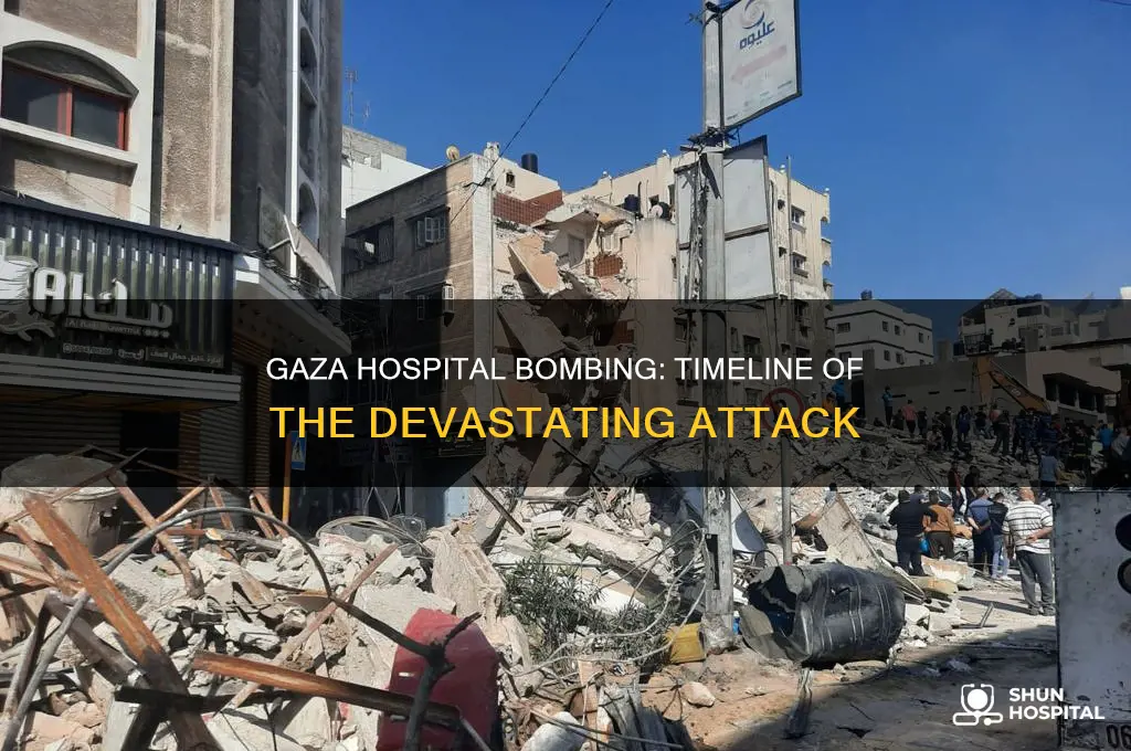 when was the hospital in gaza bombed