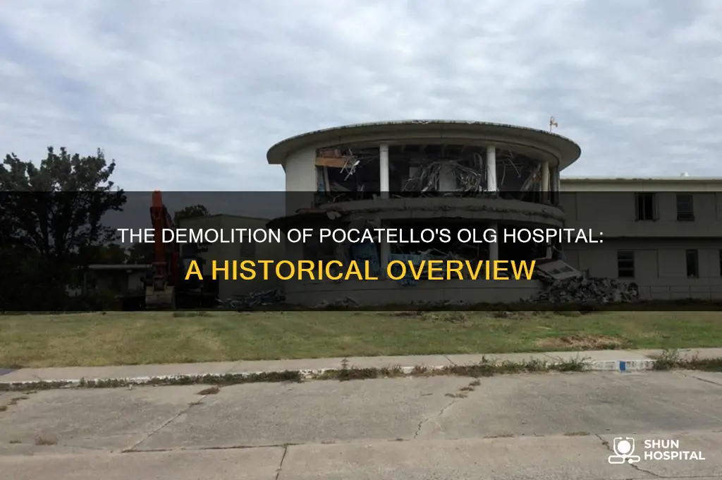 when was the olg hospital in pocatello id torn down