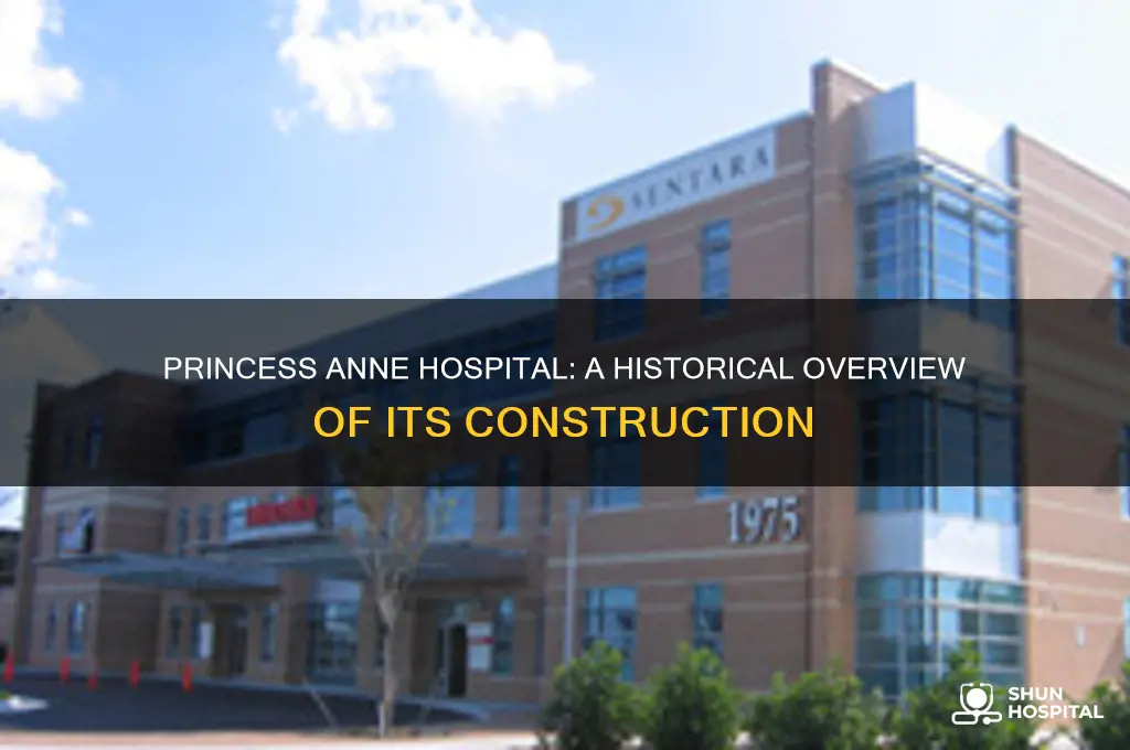 when was the princess anne hospital built