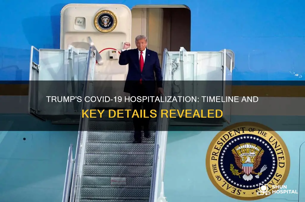 when was trump hospitalized
