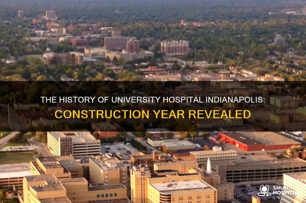when was university hospital in indianapolis built