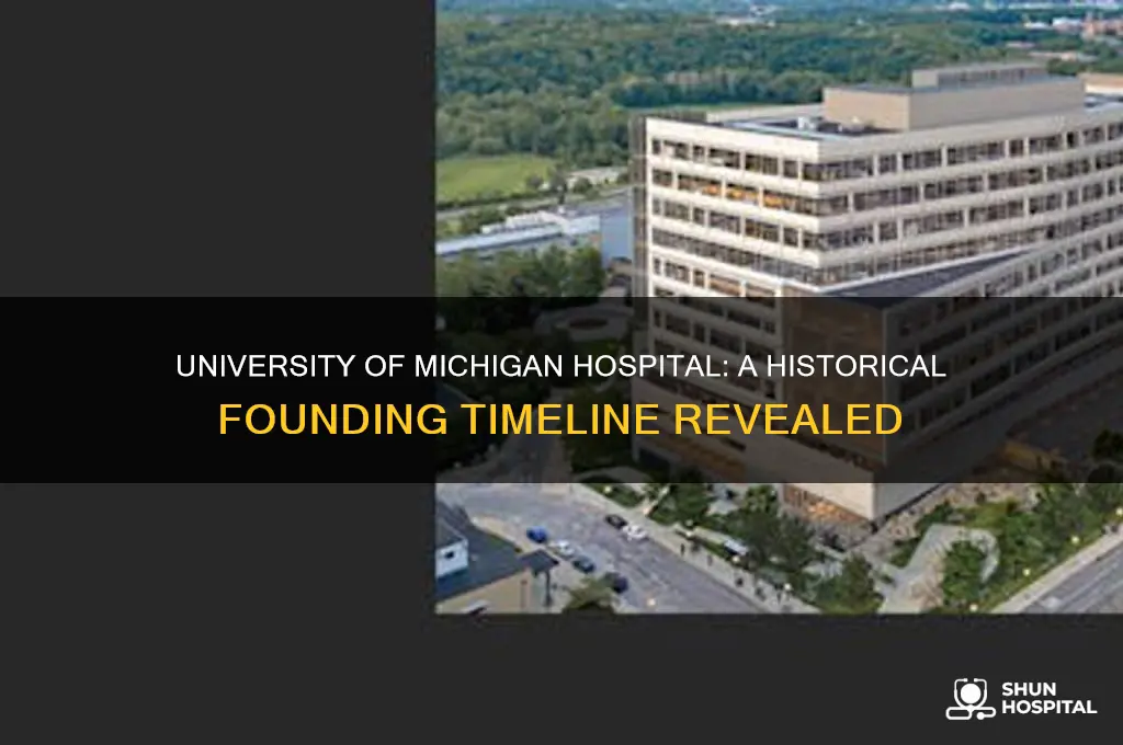 when was university of michigan hospital founded