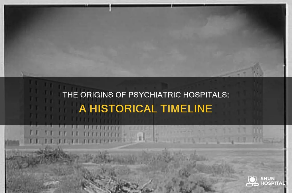when were psychiatric hospitals invented