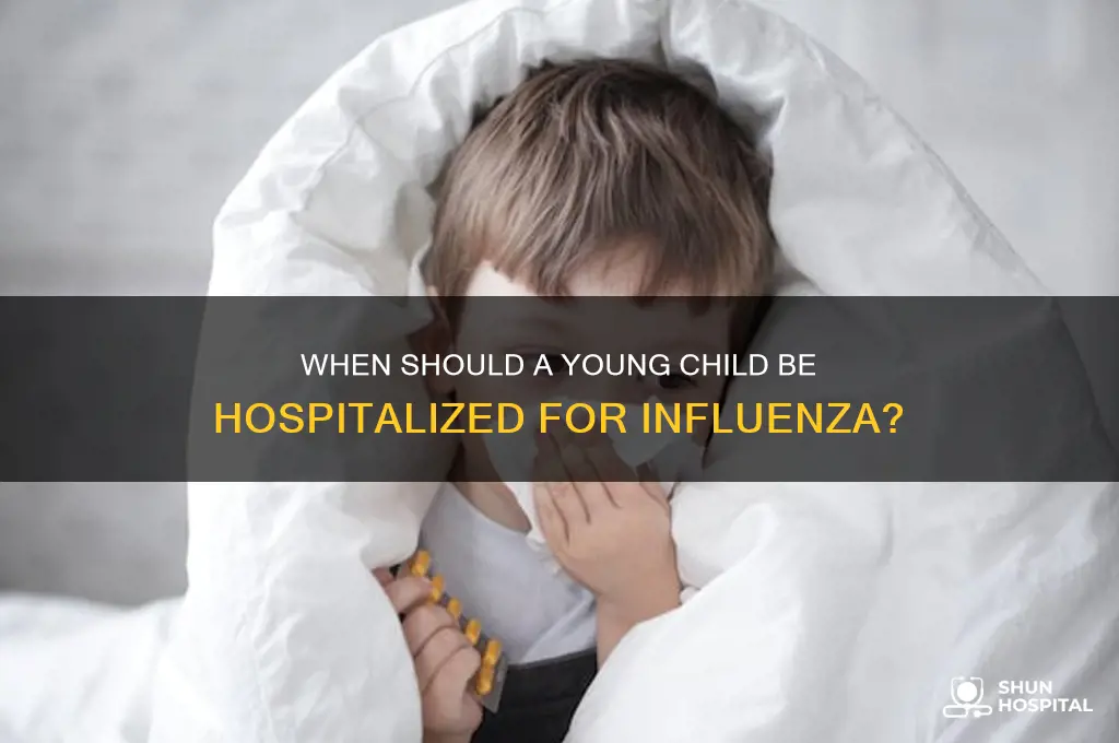 when would a 6 year be hospitalized for influenza