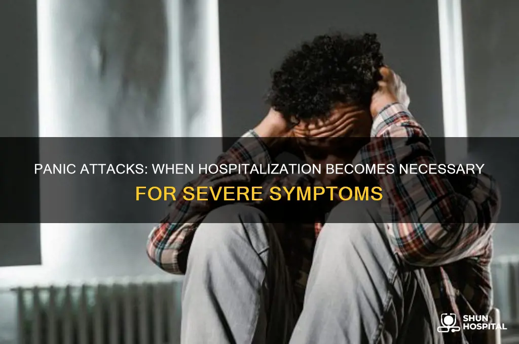 when would a panic attack put someone in the hospital