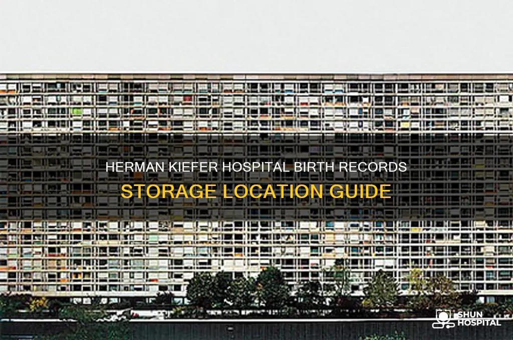 where are births records from herman kiefer hospital stored