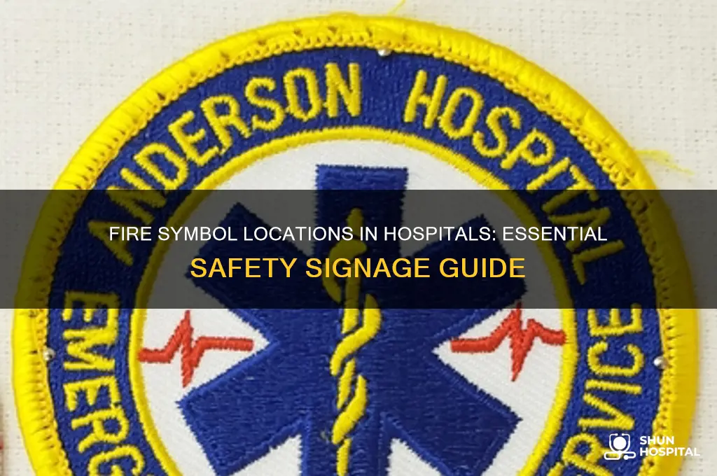 where are fire symbol located in hospitals