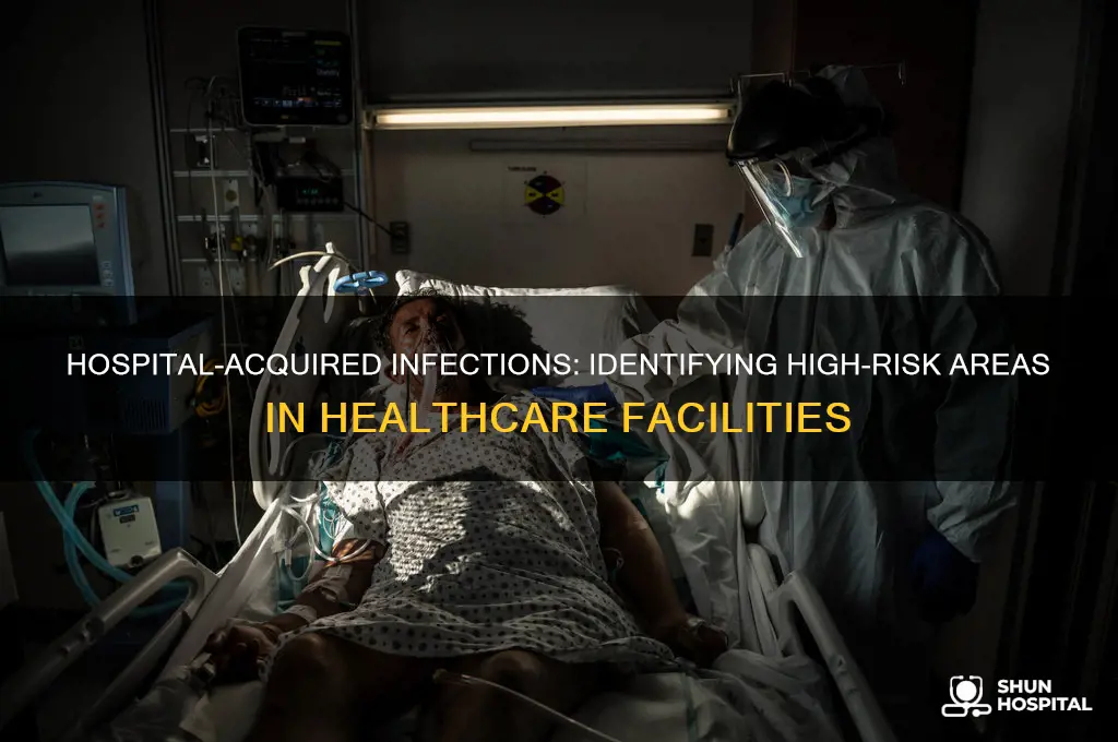 where are hospital acquired infections most common