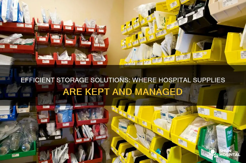 where are hospital supplies kept