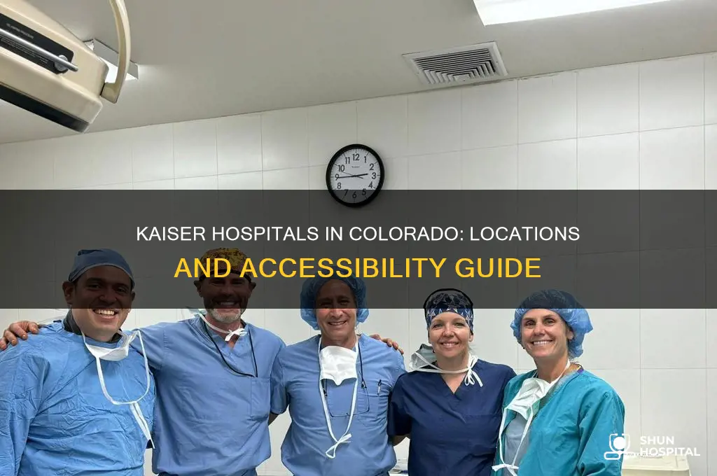 where are kaiser hospitals located in colorado