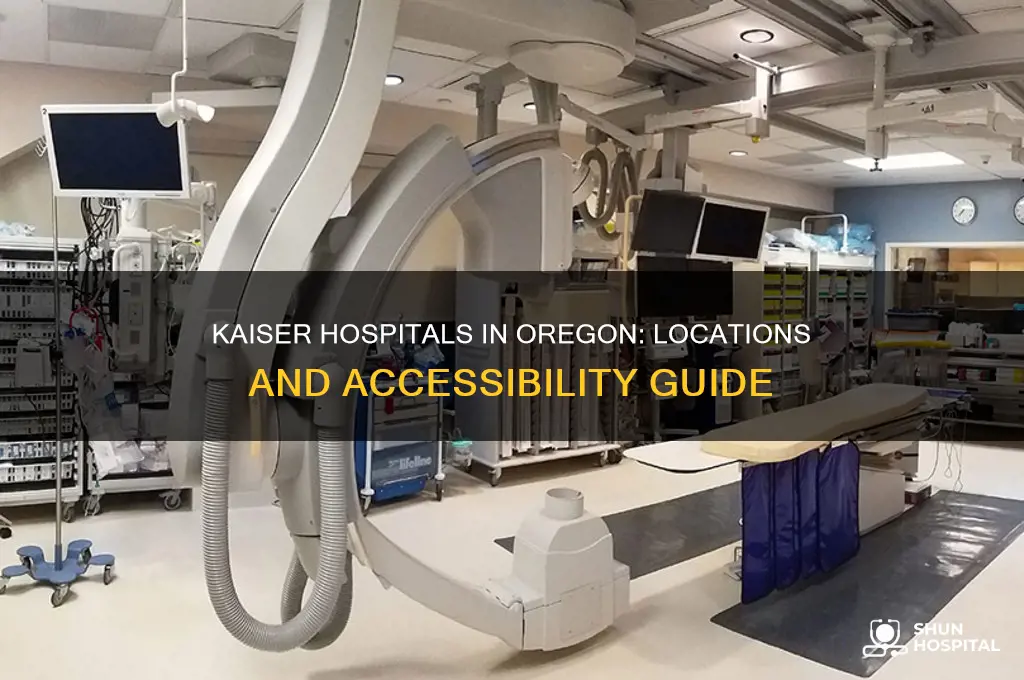 where are kaiser hospitals located in oregon