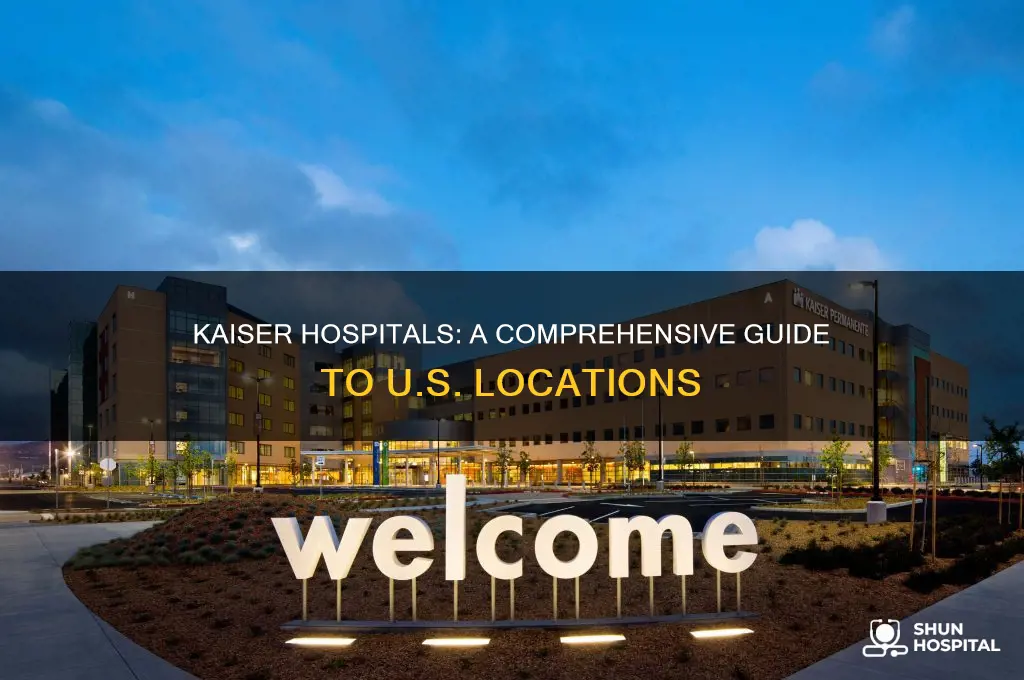 where are kaiser hospitals located in the united states