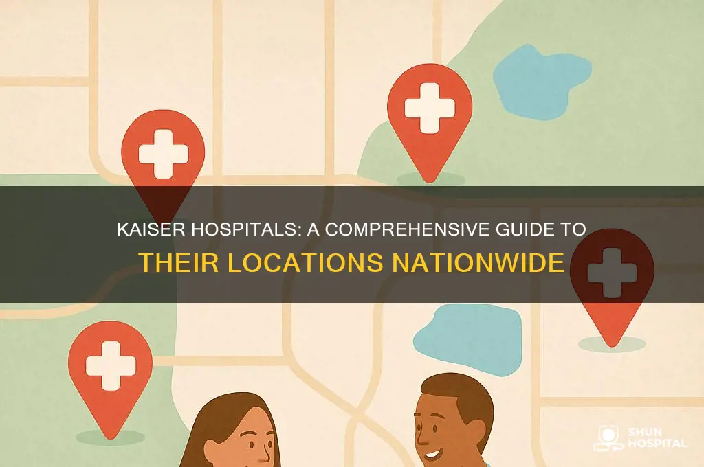 where are kaiser hospitals located