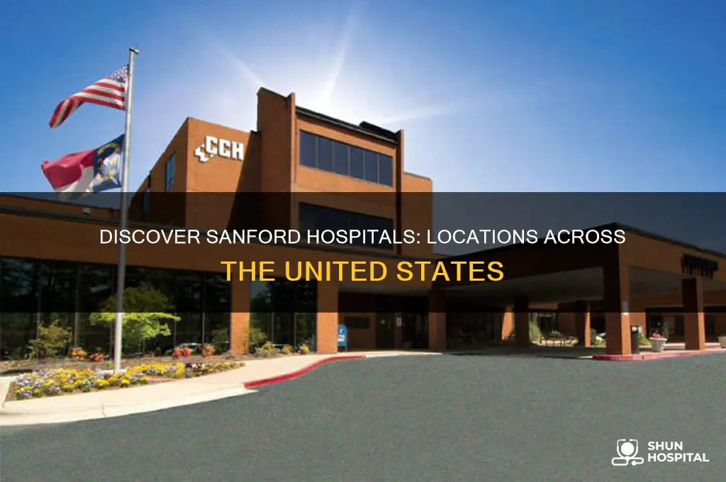where are sanford hospitals located