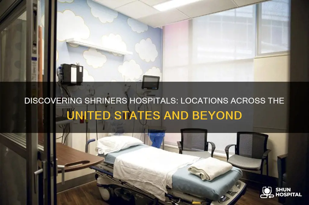 where are shriners hospitals located