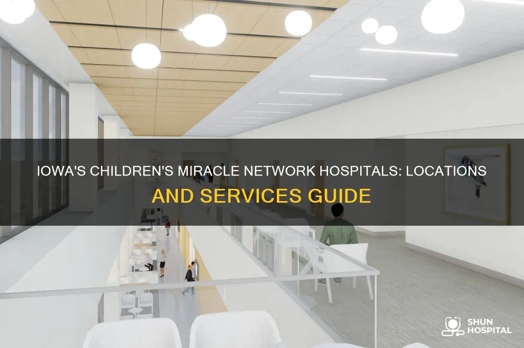 where are the childrens miracle network hospitals in iowa