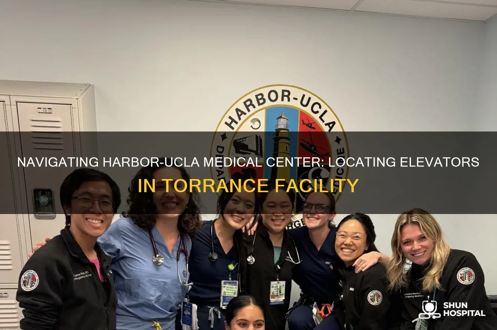 where are the elevators in harbor ucla hospital torranc3