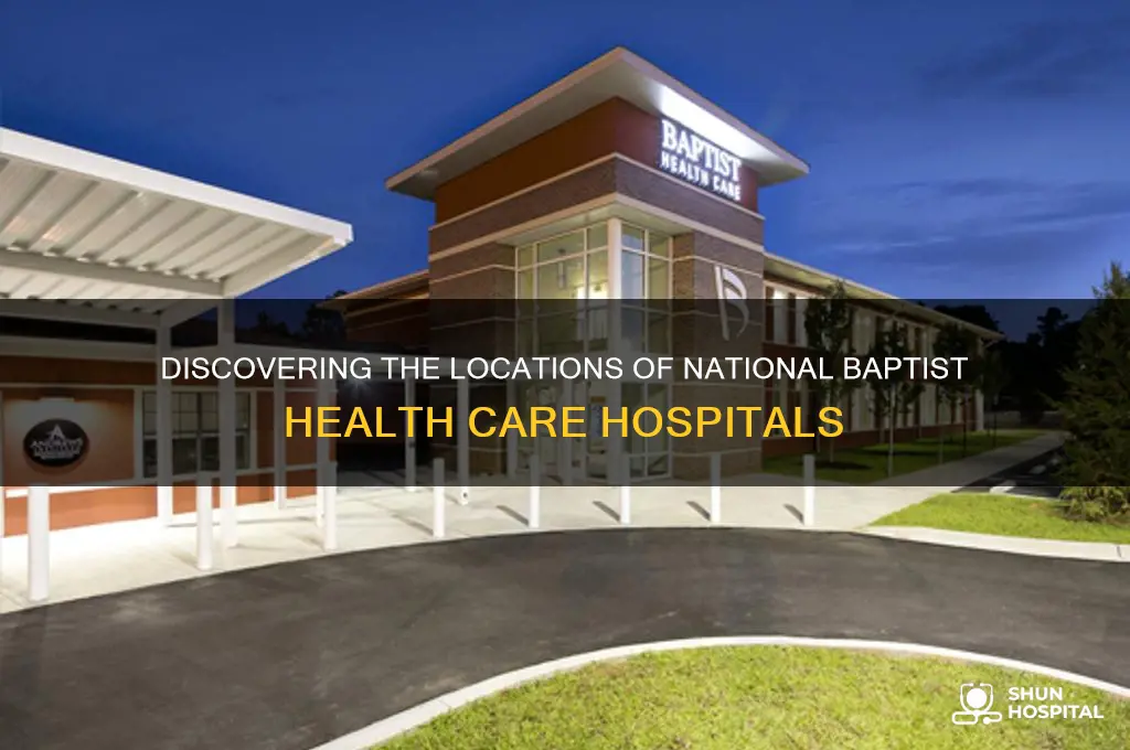 where are the five national baptist health care hospitals