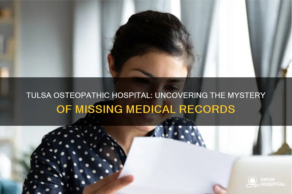 where are the medical records for the tulsa osteopathic hospital